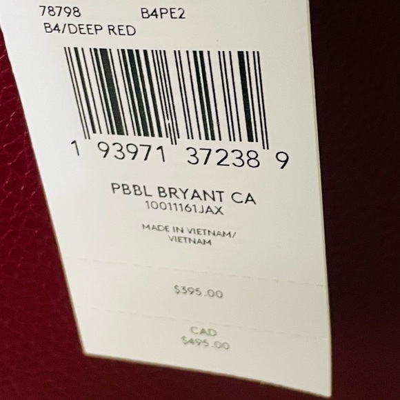 NWT Coach Deep Red Bryant Convertible Carryall  Satchel Shoulder Bag - Picture 7 of 15